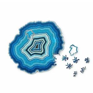 Uncommon Goods Geode Laser Cut Wood Puzzle